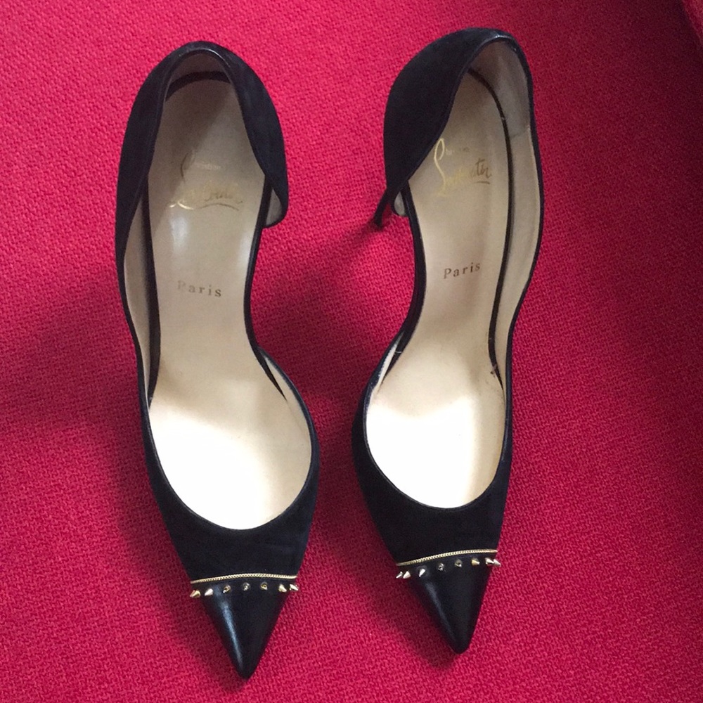 Christian Louboutin pumps black suede - Size 40.5
